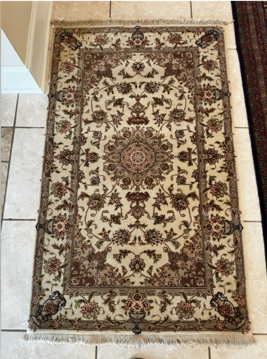 Persian Tabriz Sino Rug – Hand-Knotted Traditional Oriental Area Rug 3.1 x 5.0 ft