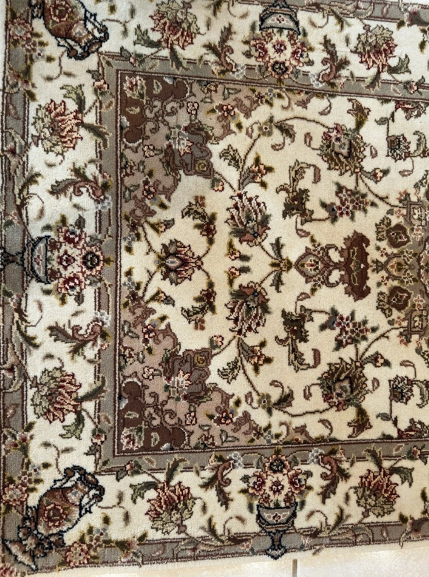 Persian Tabriz Sino Rug – Hand-Knotted Traditional Oriental Area Rug 3.1 x 5.0 ft