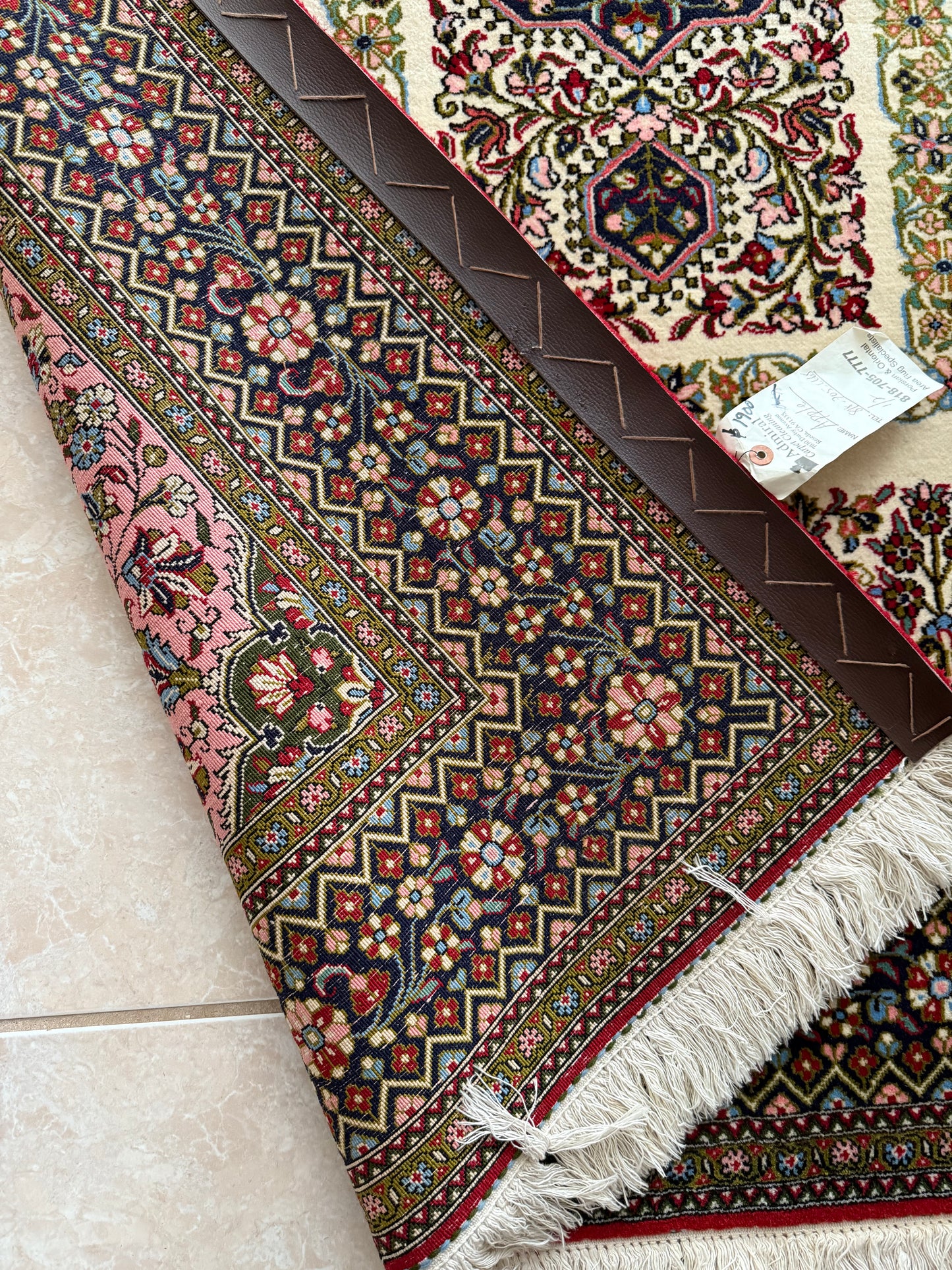 Antique Persian Hand Knotted Wool Rug 7.3x4.8, Vintage Area Rug, Traditional Oriental Style Carpet, Handmade Wool Rug, One of a Kind