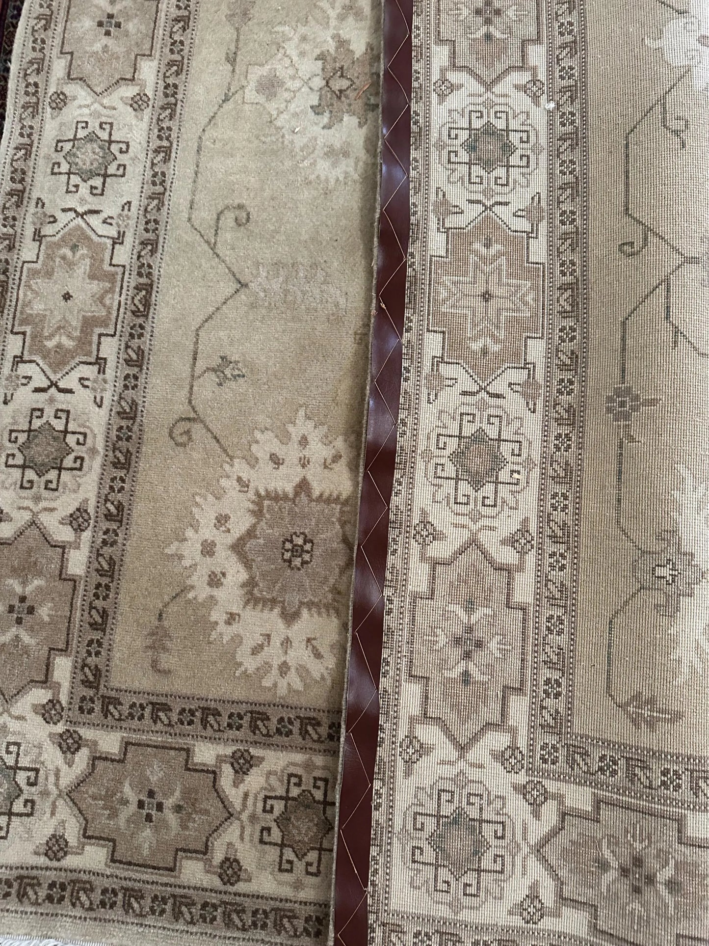 Persian Heriz Square Rug – Hand-Knotted 100% Wool Traditional Oriental Area Rug 4.6 x 4.3 ft